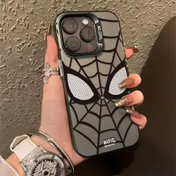 Marvel Spider Man-funda de silicona suave de TPU para iPhone, carcasa Lisa Multipaso para iPhone 16, 15, 14, 13, 12, 11 Pro Max, XR, XS, 7, 8 Plus