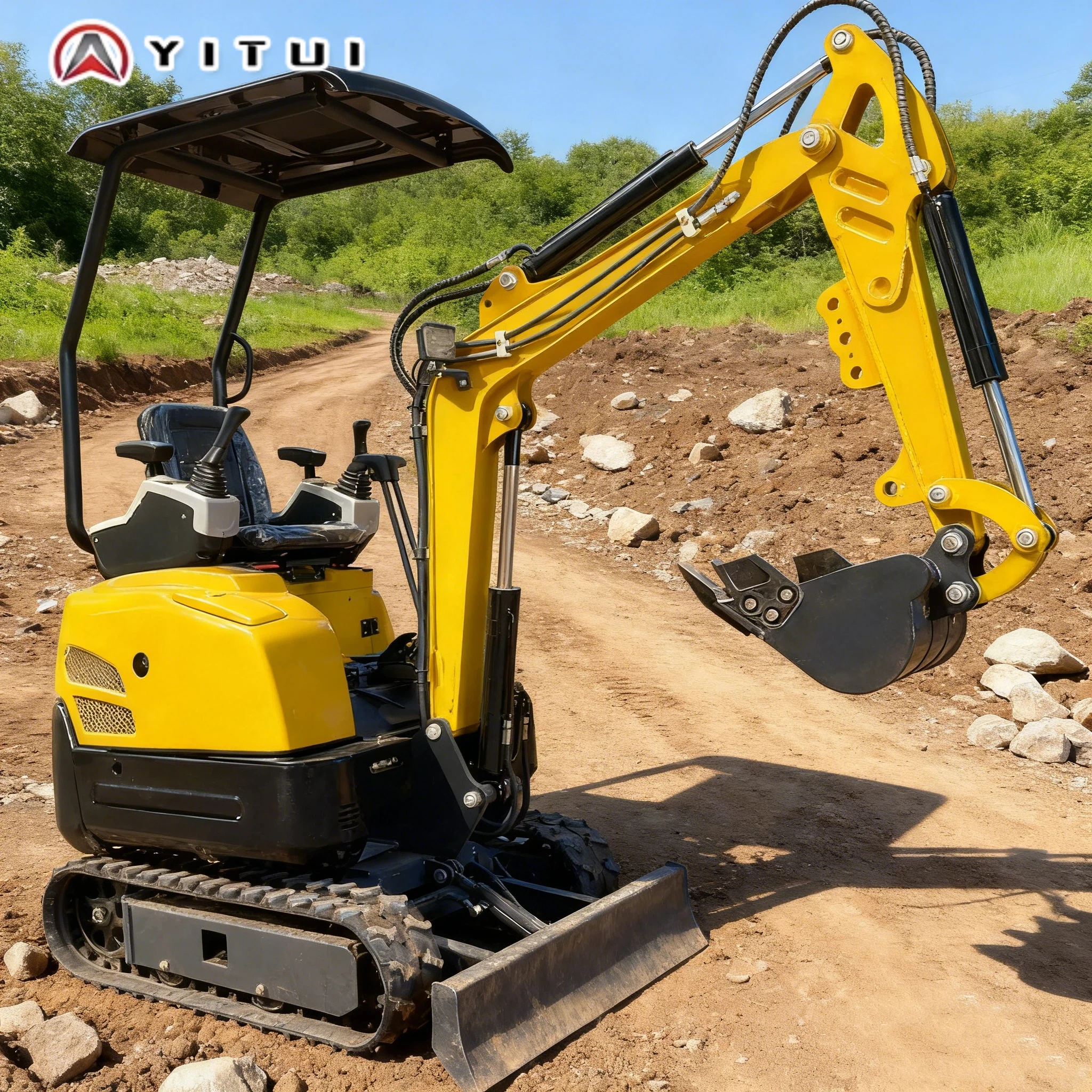 

Mini Excavator 2.0 Tons Customized Sporty With Large Arm Side Swing High-Quality Kubota Engine Cab Chassis Rotation