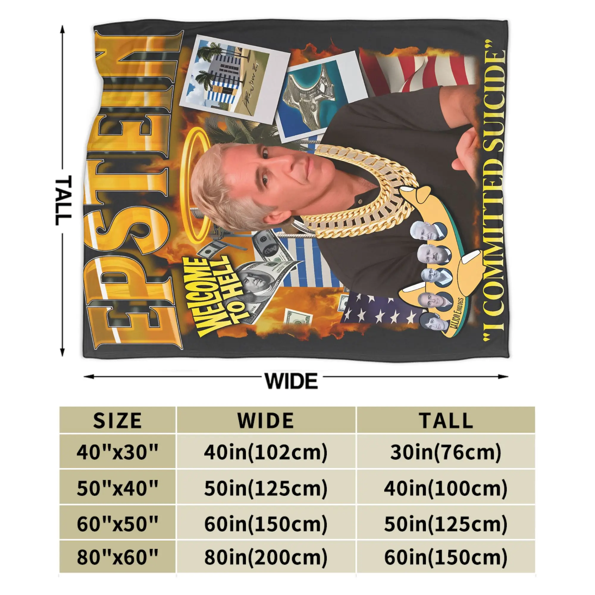 مضحك جيفري Epstein لينة بطانية دافئة الزخرفية أفخم رمي بطانية الجدة الأريكة السرير الفانيلا المفرش أريكة غطاء سرير