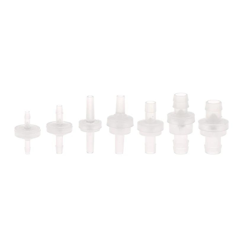 Diameter 3mm 4mm 5mm 6mm 8mm 10mm 12mm Plastic Check Valve One-Way Pagoda Inline Non-Return Gas Liquid Water Fluid Stopper