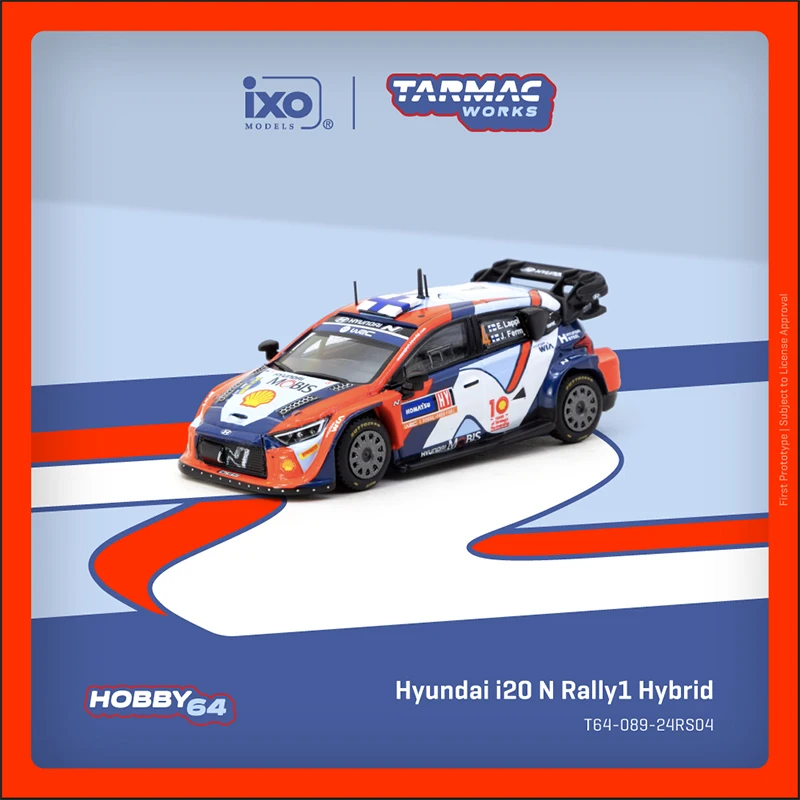 

Предпродажа TW 1:64 Hyundai I20 N Rally1, гибридный раллий, Швеция, победитель 2024, литая под давлением модель автомобиля, коллекция игрушек Tarmac Works