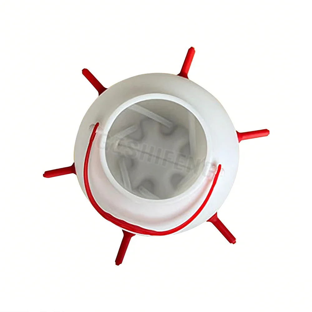 6 Rubber Nipples PP Plastic Milk Feeder Animal Goat Sheep Lamb Nursing Bottle Pot Bucket