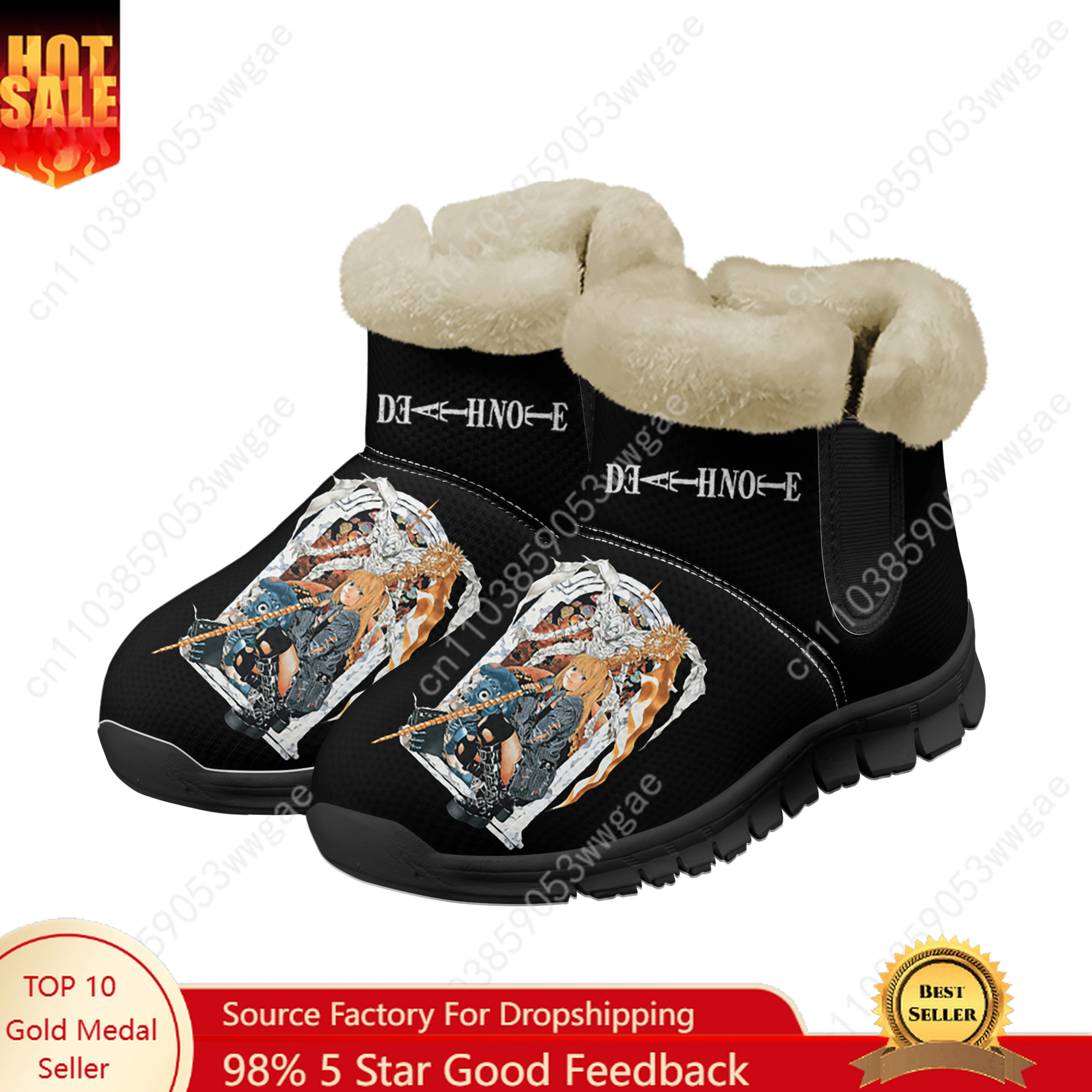 

Death Note Snow Boot Warm Boot Man Women Teenager Shoes High Quality Casual Lightweight Couple Sneakers Tailor-made Sport Shoes