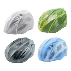 Bicycle Helmet Waterproof Cover With Reflective Strip Portable MTB Helmet Cover Mountain Road Bicycle Helmets Dustproof Covers