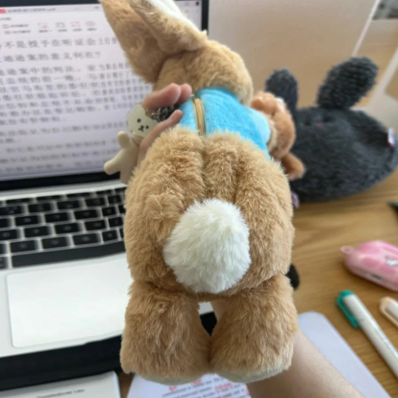 Cute Plush Rabbit Pencil Case Student Stationery School Supplies Kawaii Doll Back To School Storage Bag Pen Bag Stationery 1pc