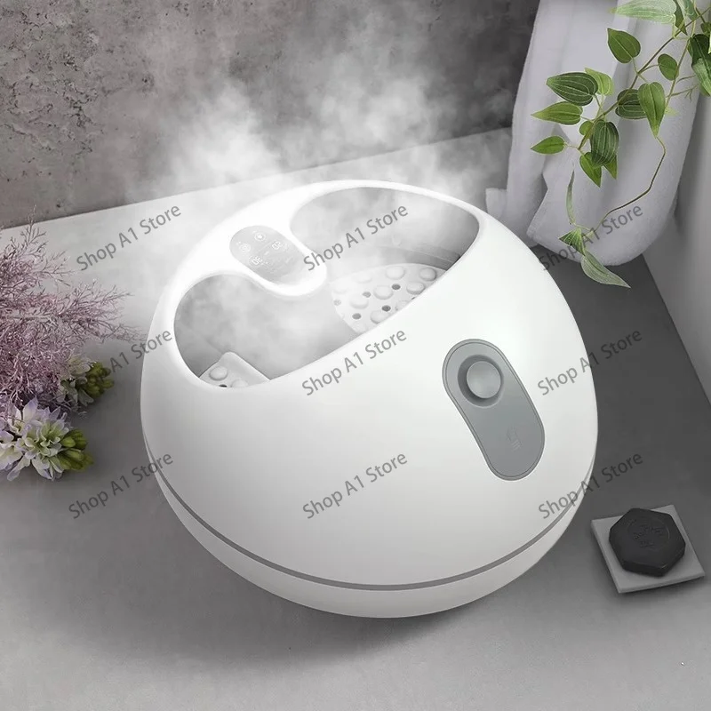 Electric Steam Detox Foot Spa Basin, Heating Roller Foot Bath Massager for Home Foot Relaxation Health Care