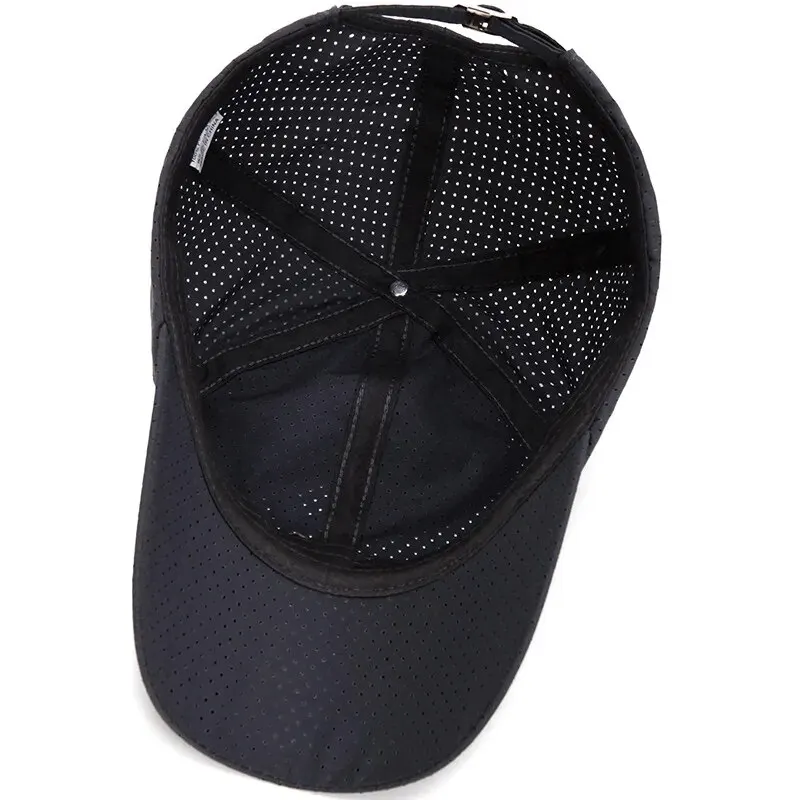 Summer New Breathable Hole Punch Quick Dry Hat Men\'s Outdoor Fishing Shade Sunscreen Baseball Cap Cycling Travel Sports Cap