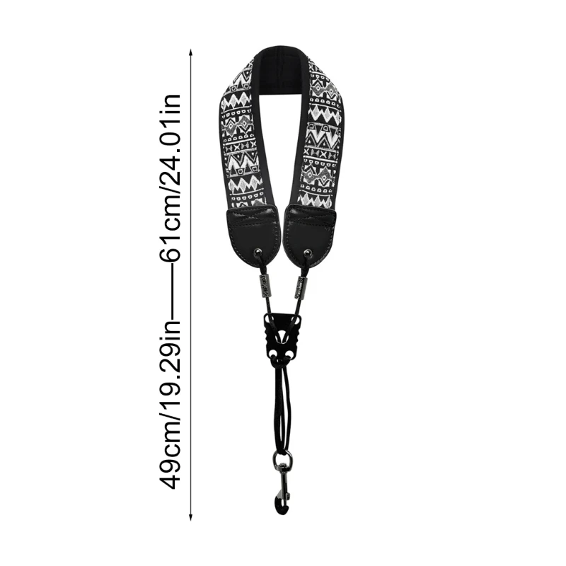 02DF Adjusted Length Saxophone Neck Strap Saxophone Belt Practical Strap Padded