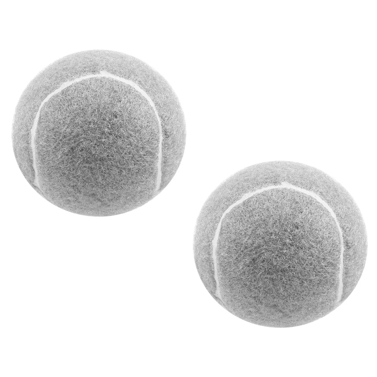 2 PCS Precut Walker Tennis Ball for Furniture Legs and Floor Protection, Heavy Duty Long Lasting Felt Pad Covering,Grey