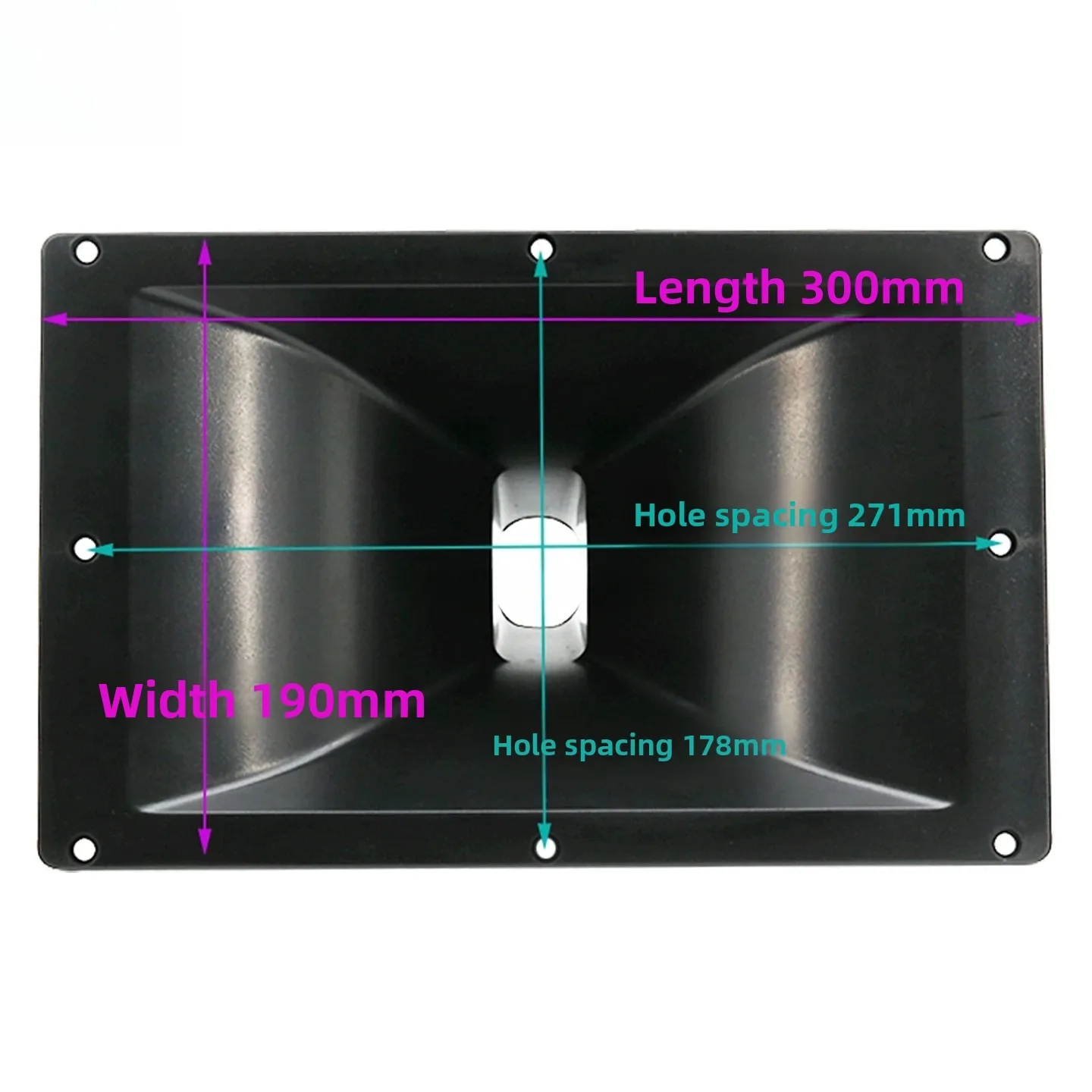 12 inch 300x190mm 75-core flat-socket loudspeaker plastic horn stage speaker high-frequency housing rectangular