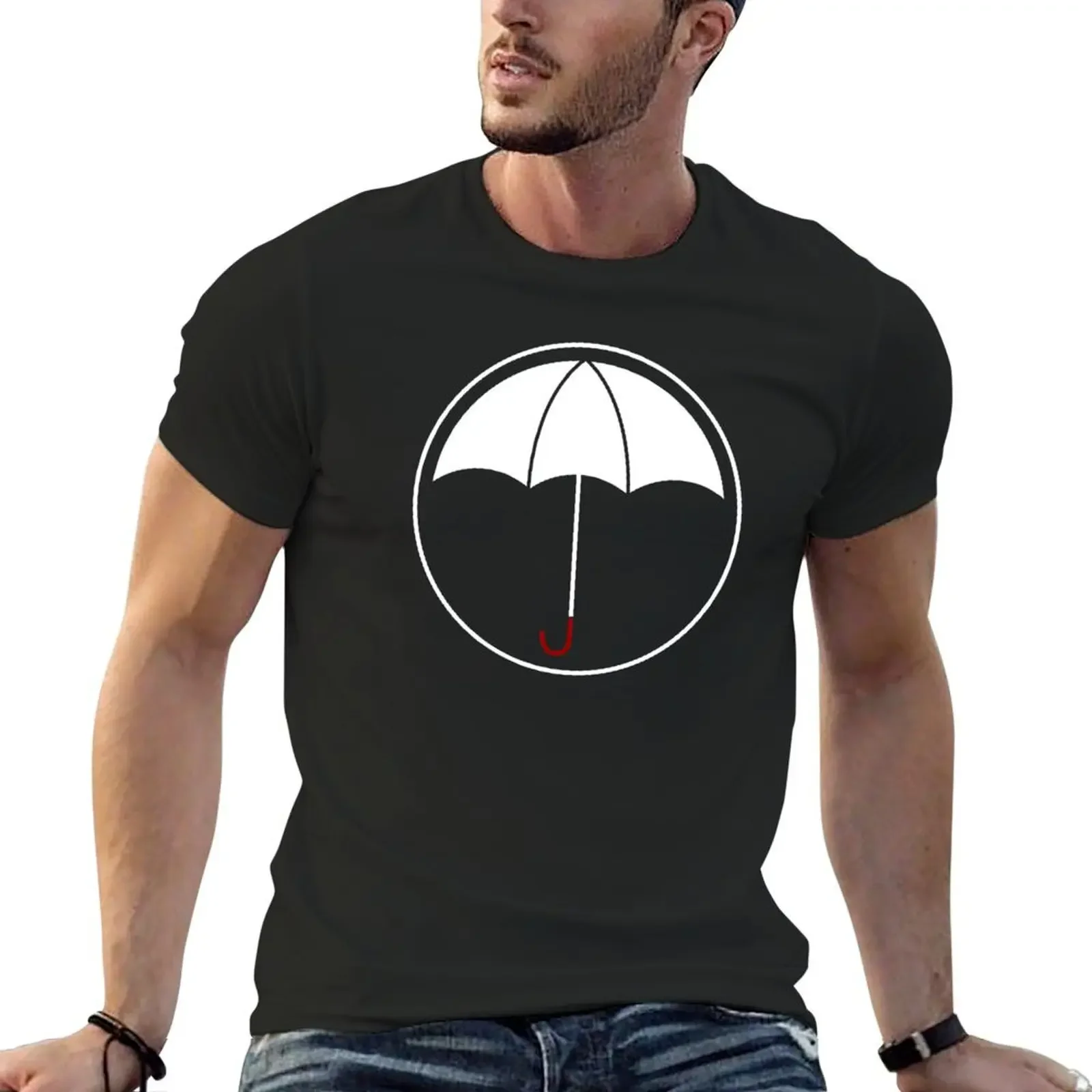 

The Umbrella Academy - The Umbrella (White Variant) T-Shirt oversized t shirt graphic tee shirt T-shirts for men cotton