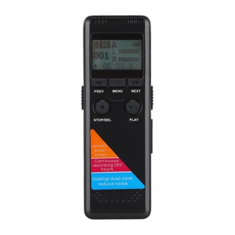 8/32GB Digital Voice Recorder for Lectures Meetings 8000H Voice Activated Recording Device Recorder with Playback