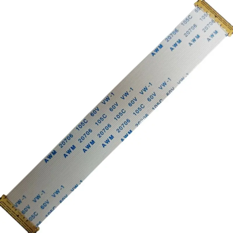 2Pcs I-PEX 0.5MM Double Head EDP Ribbon Cable AWM 20706 105C VW-1 60V 30Pin 40 Pin Forward/Reverse Direction