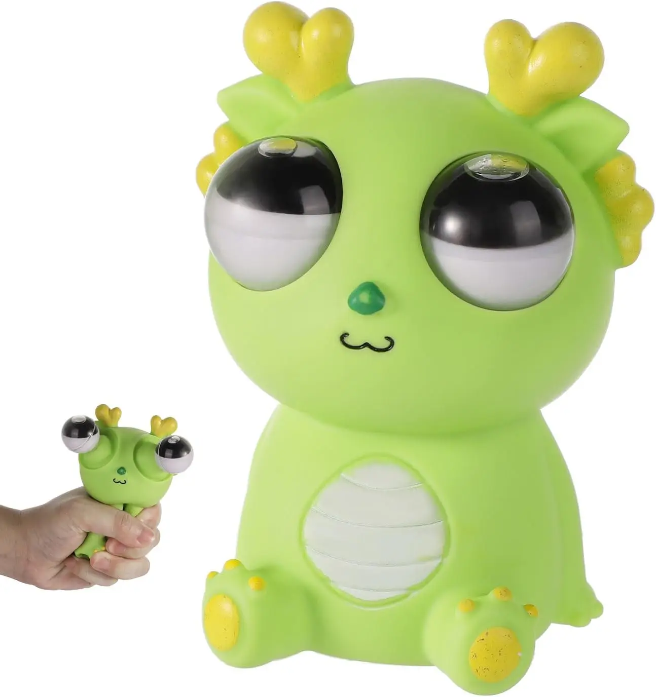 Cute Explosive Eye Dragon Squishy Toy ,Stress Relief Squeeze Toy for Kids and Adults , Funny Venting Gift Idea