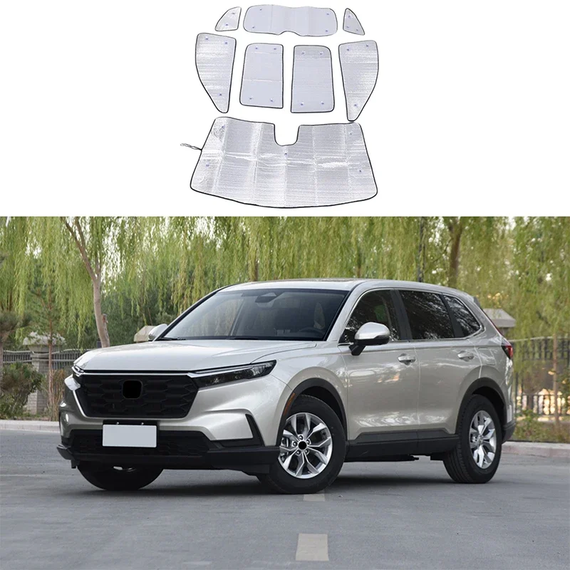 For Honda CRV 2023-2025+ Aluminum Foil / Silver tape car front windshield anti-ultraviolet sunshade car protection accessories