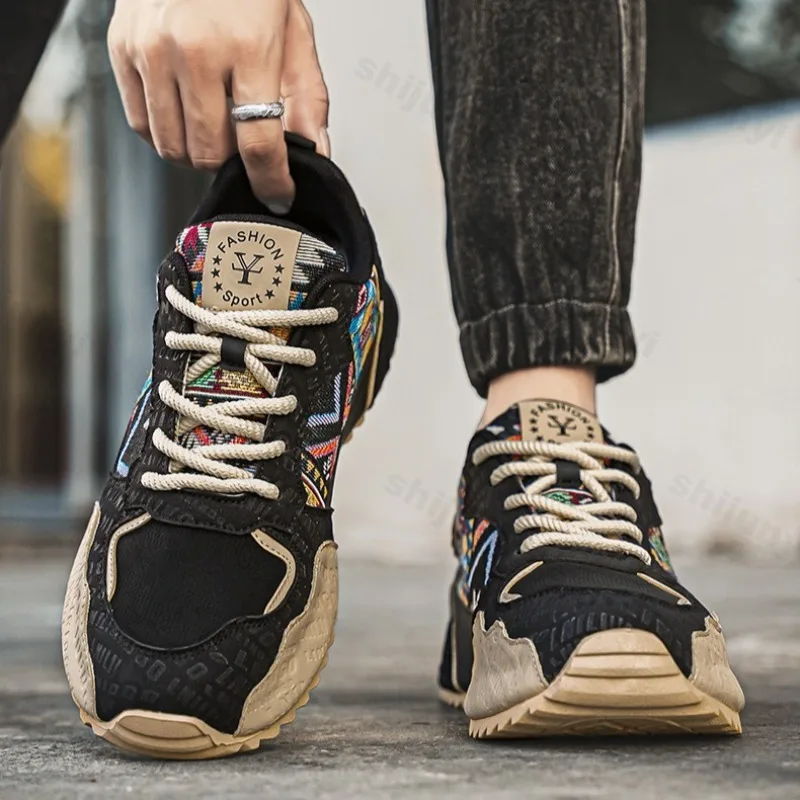 

Retro Design Low Top Thick Soled Casual Sports Shoes for Men 2025 Autumn New Fashion Trend Versatile Comfortable Chunky sneakers