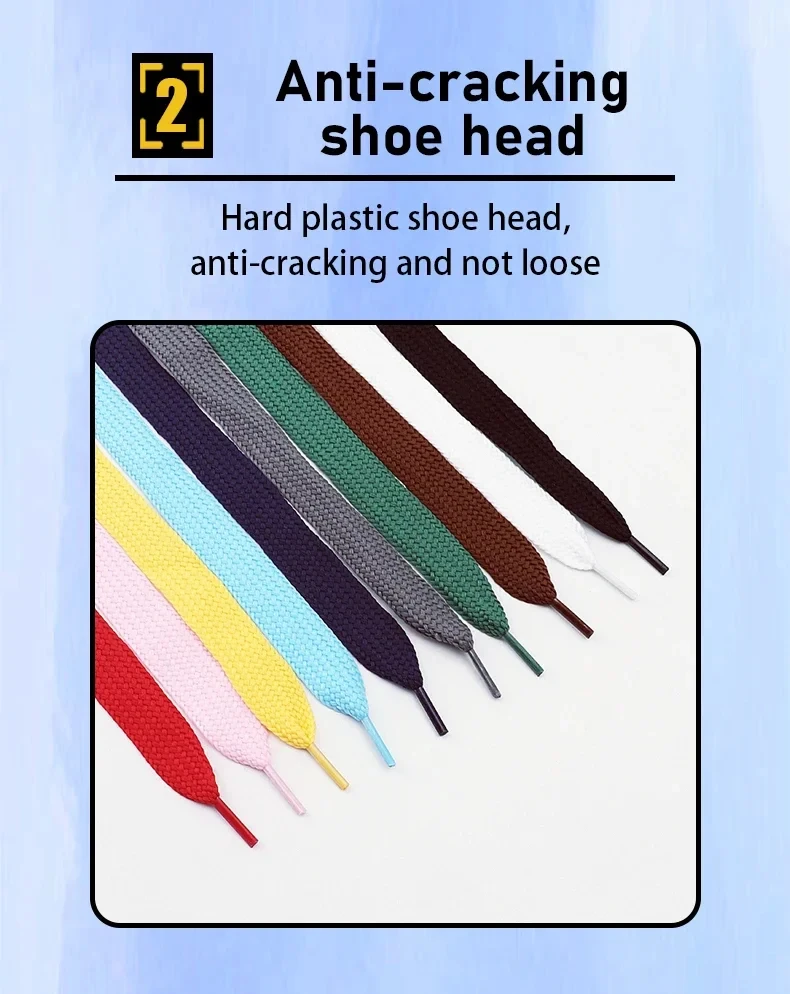 2 Paar dicke Sneaker-Schnürsenkel – 20 mm breite sportliche Schnürsenkel, klassische flache Schnürsenkel aus Baumwollseil für Männer und Frauen, 100/120/140/160 cm – Detail 3