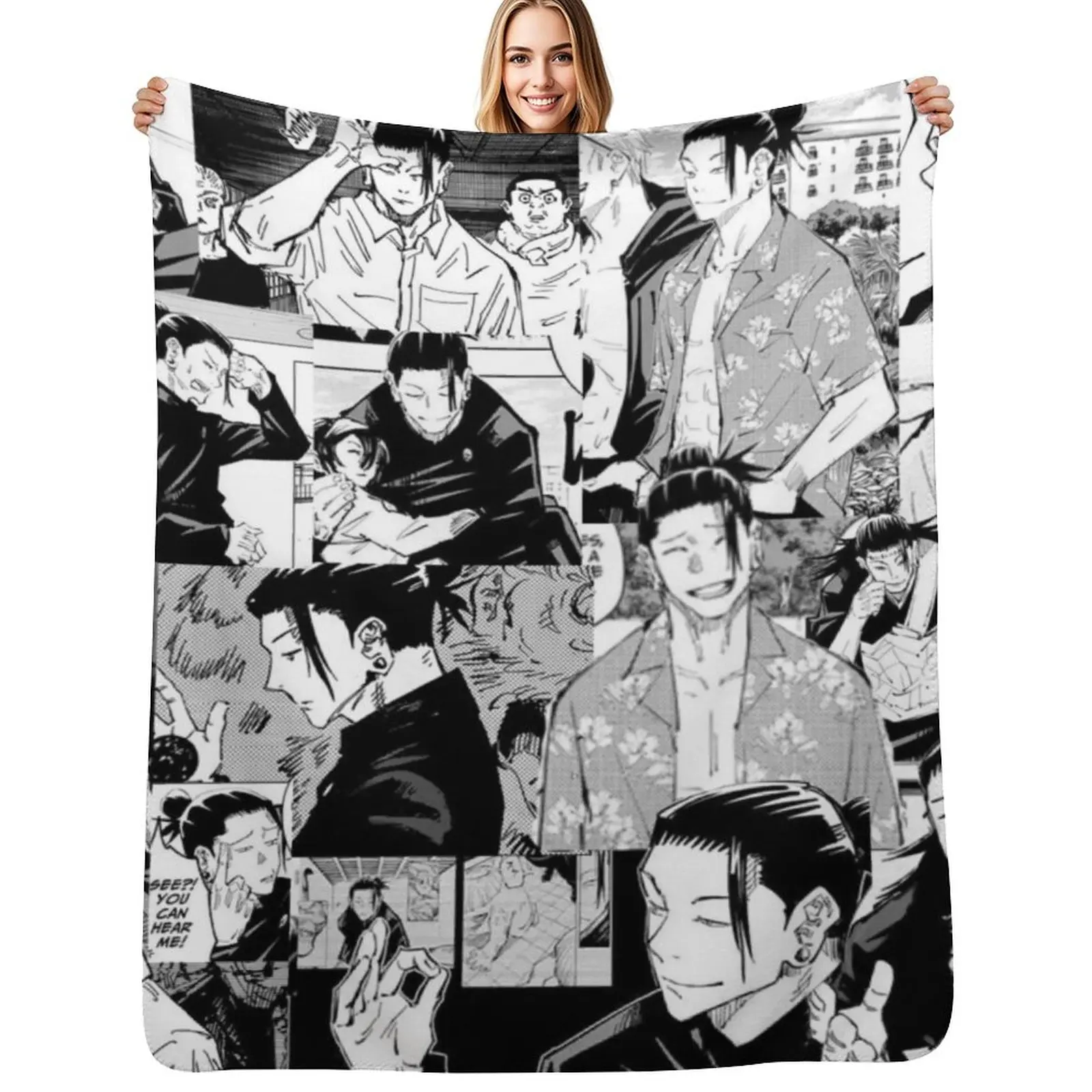 geto Throw Blanket Warm Accent Blanket for Living Room Decoration