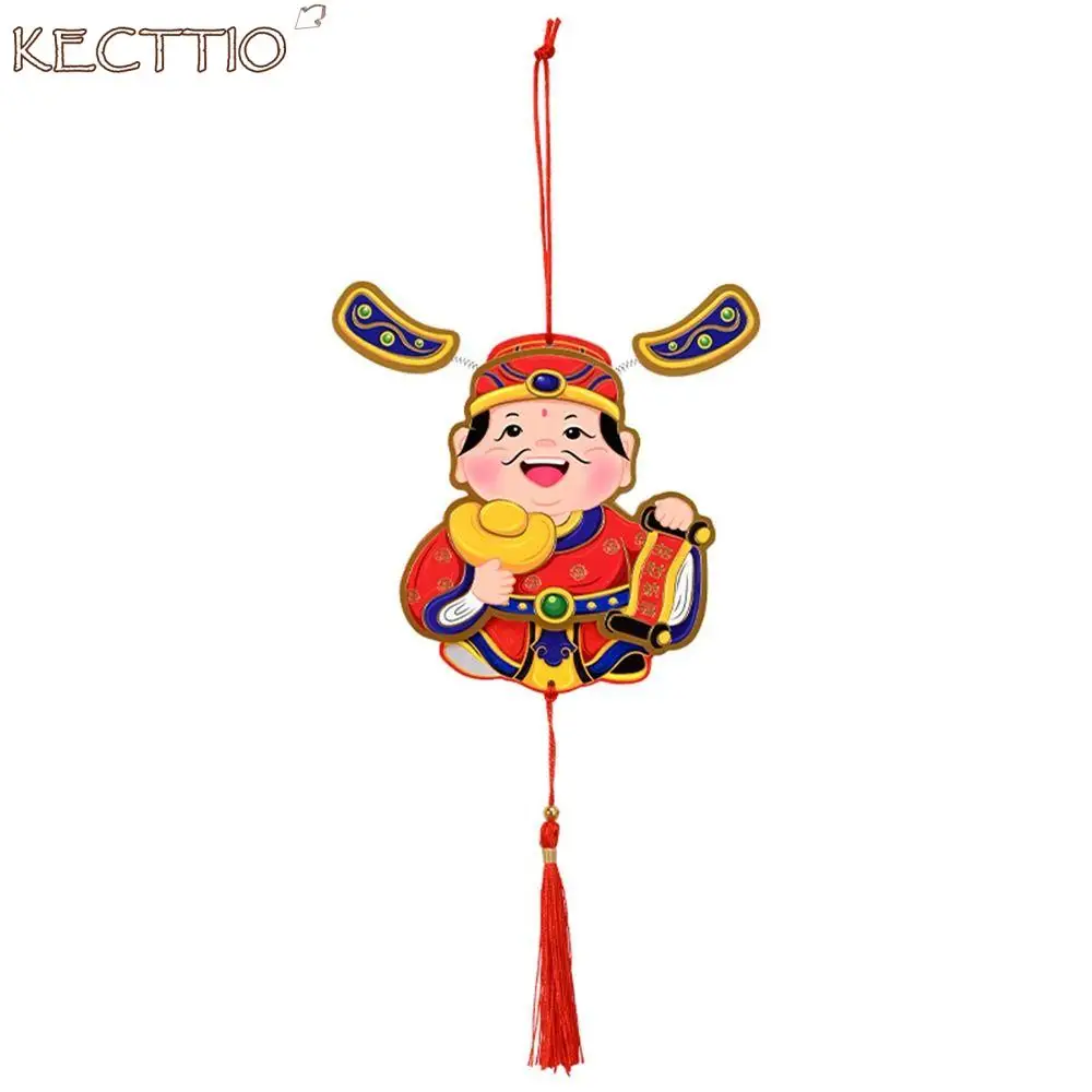 

Cartoon Refrigerator Magnet Magnetic Suction Festive Magnet God of Wealth Hanging Decoration High-end Creative Chinese Style