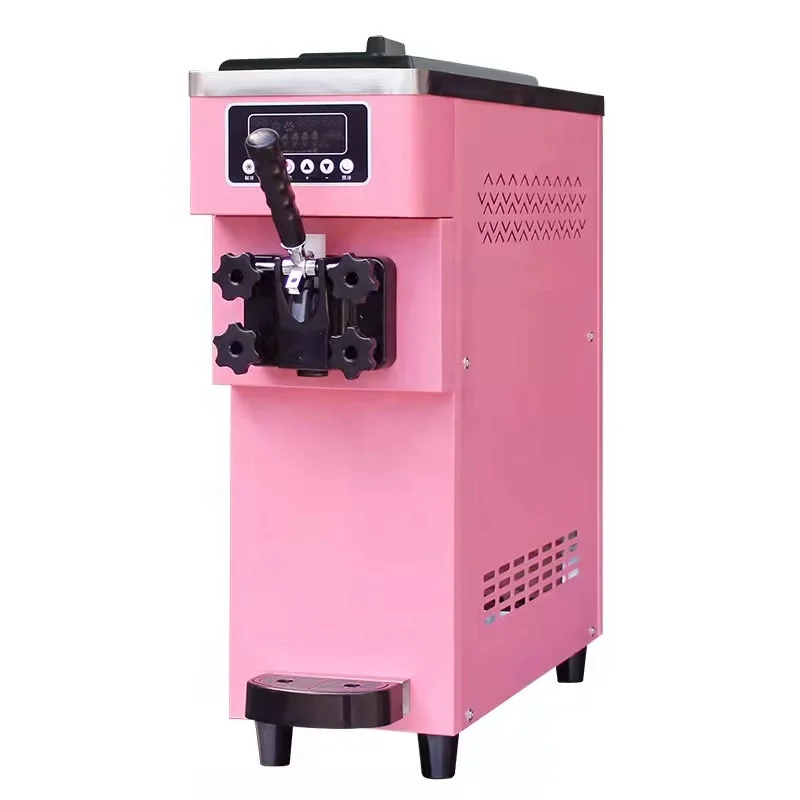 Pink Ice Cream Makers Creme Italian Icecream Machinery Softeismaschine Automatic Soft Serve Commercial Ice Cream Machine