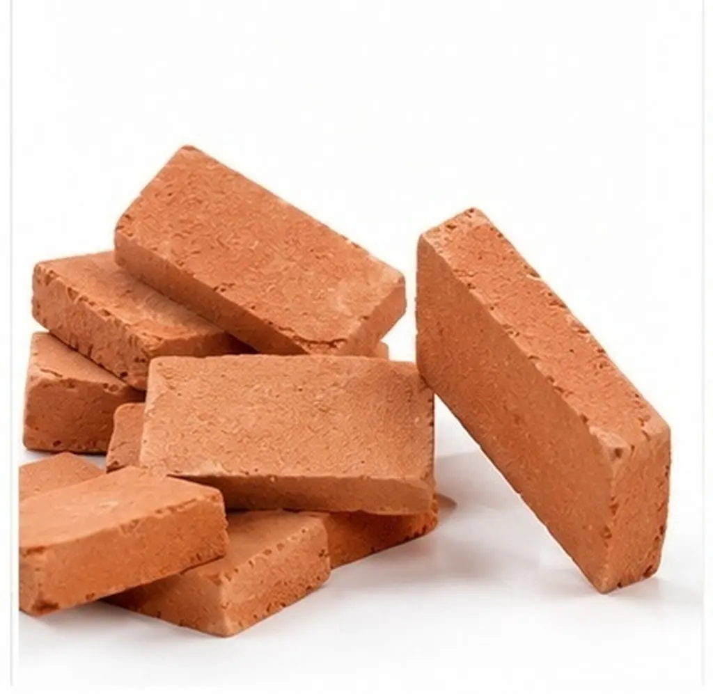 40Pcs Miniature Bricks Brick Red Small Bricks for Landscaping Terrarium Turtle Tank DIY Creative Micro Landscape Supplies