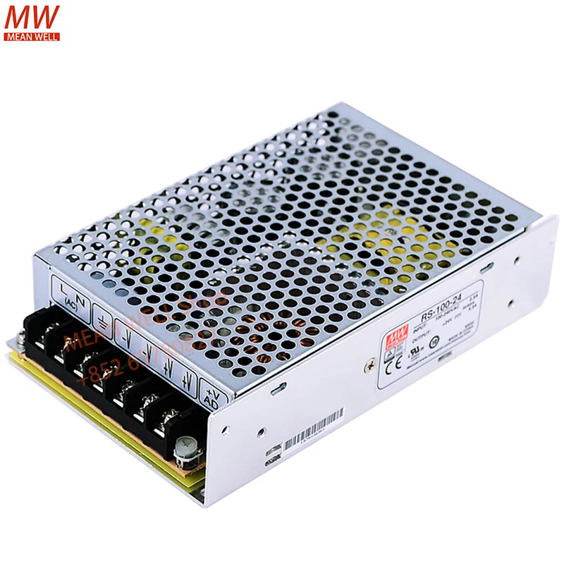 MEAN WELL 100W Single Output Switched Switching Power Supply RS-100-5 RS-100-12 RS-100-15 RS-100-24 RS-100-48 3.3 Metal case