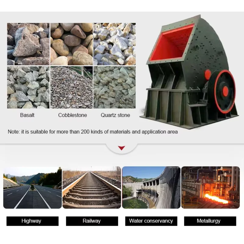 Low Price Heavy Hammer Crusher Mining Machine for Two Stage Stone Crushing