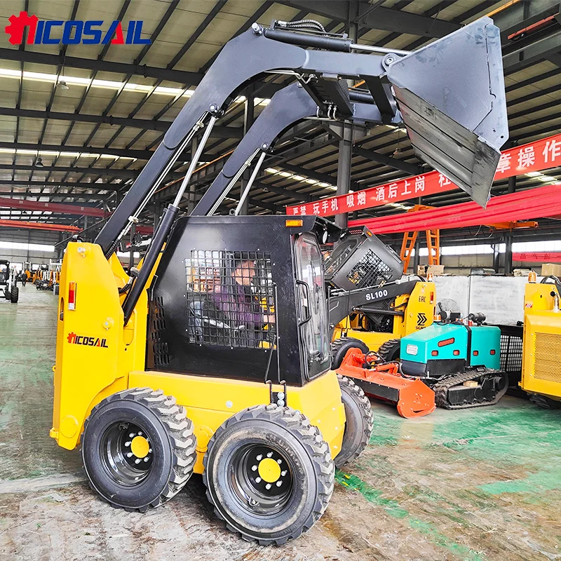 حار بيع البسيطة انزلاق لودر CE المعتمدة الجبهة نهاية محمل عجلة جرافة انزلاقية مع المرفقات #2