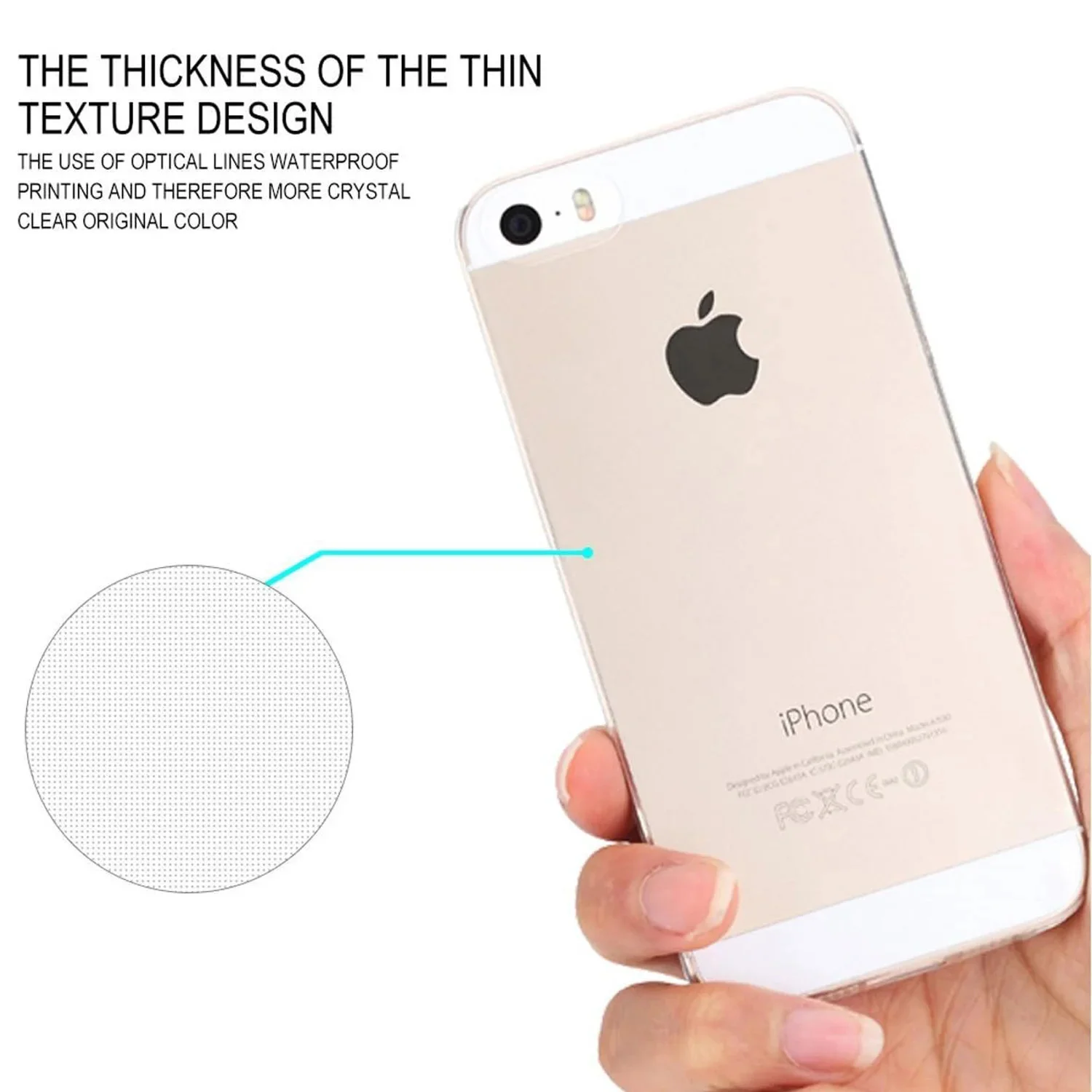 Clear Silicone Soft TPU Cover For iPhone 5S SE 2016 SE 2020 SE 2022 iPhone 6 7 iPhone 8 Transparent Coque Cases