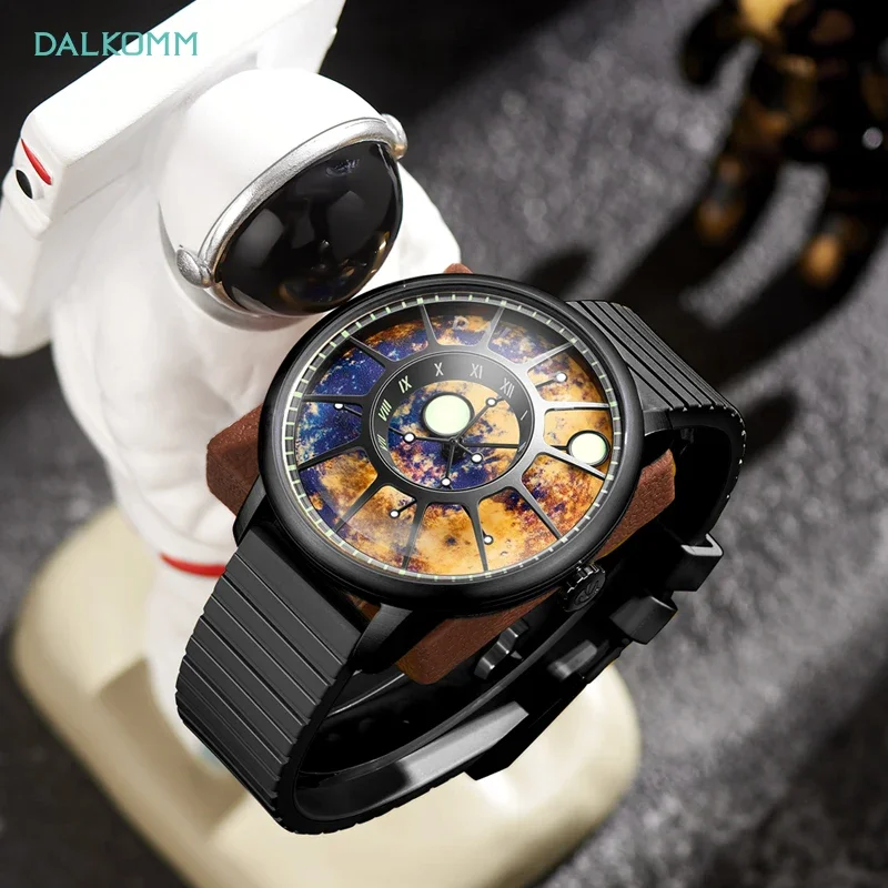 Dalkomm high-end brand hollow automatic mechanical watch sapphire mirror surface new sports watch planet series men's watch