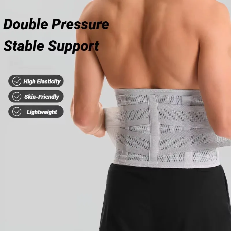 

Спортивный поясничный поддерживающий пояс для фитнеса, тренажер для талии, индуцирующий пот, мужской тренировочный пояс, стабилизатор талии, поясничная поддержка