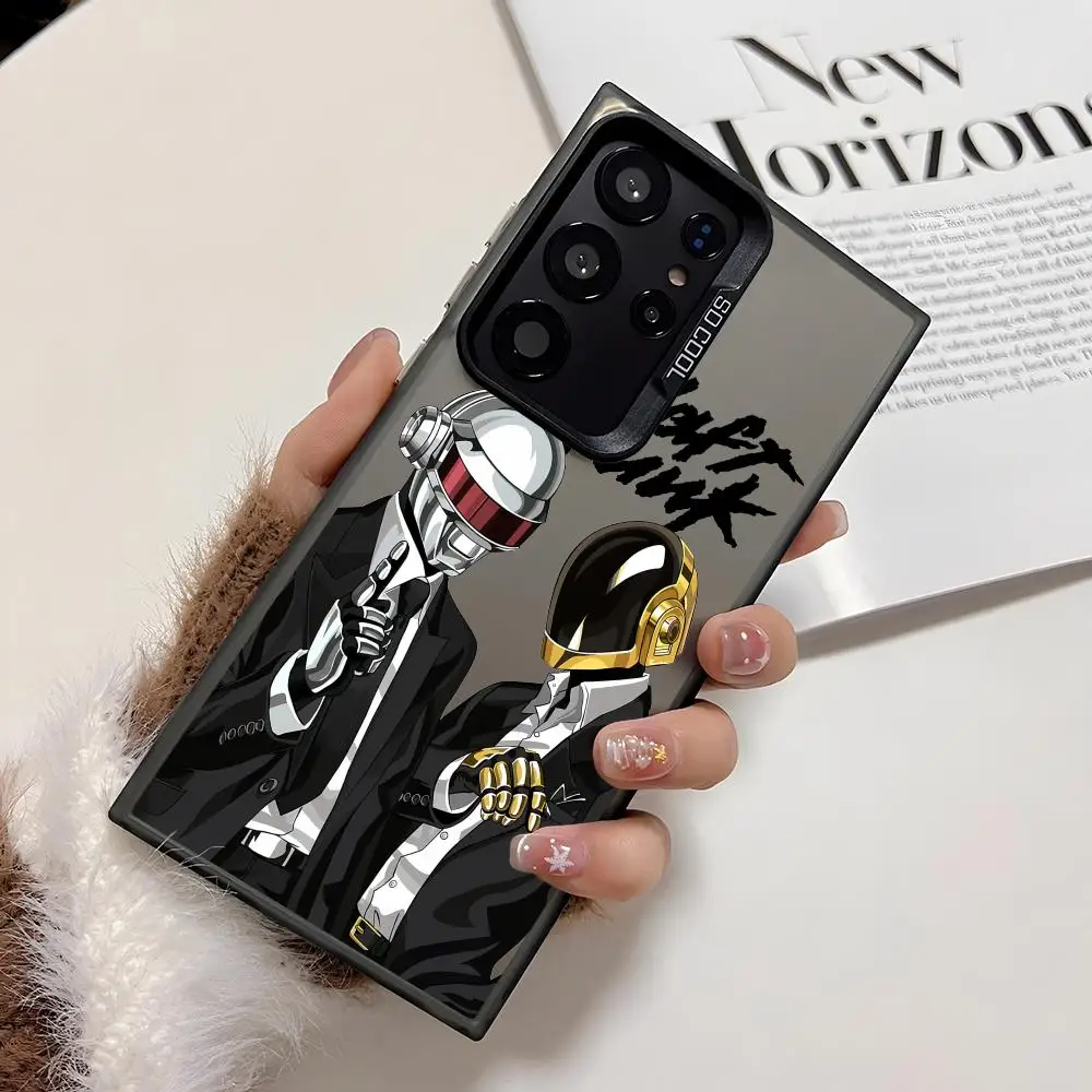 Band D-Daft Punk Phone Case For Samsung Galaxy S25 Edge S24 S23 S22 S21 S20 Ultra Funda Silicone Colorful Silver Phone Case view 2