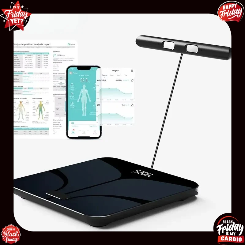 New professional eight-electrode body scale independent station intelligent APP weight scale dual-frequency