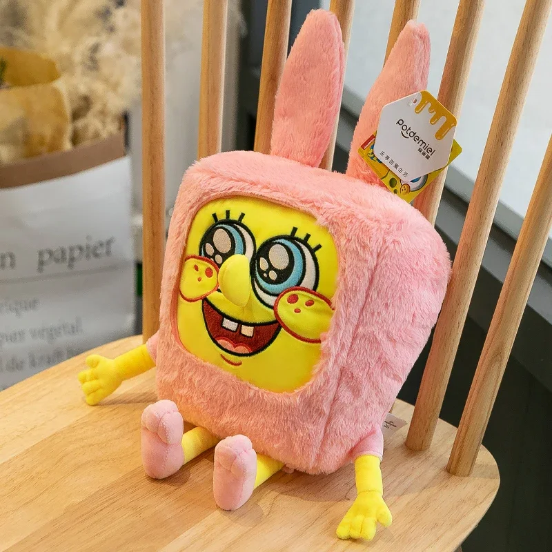 Anime bob esponja calças quadradas patrick estrela rosa kawaii dos desenhos animados cosplay brinquedos de pelúcia boneca presente aniversário para crianças meninas meninos