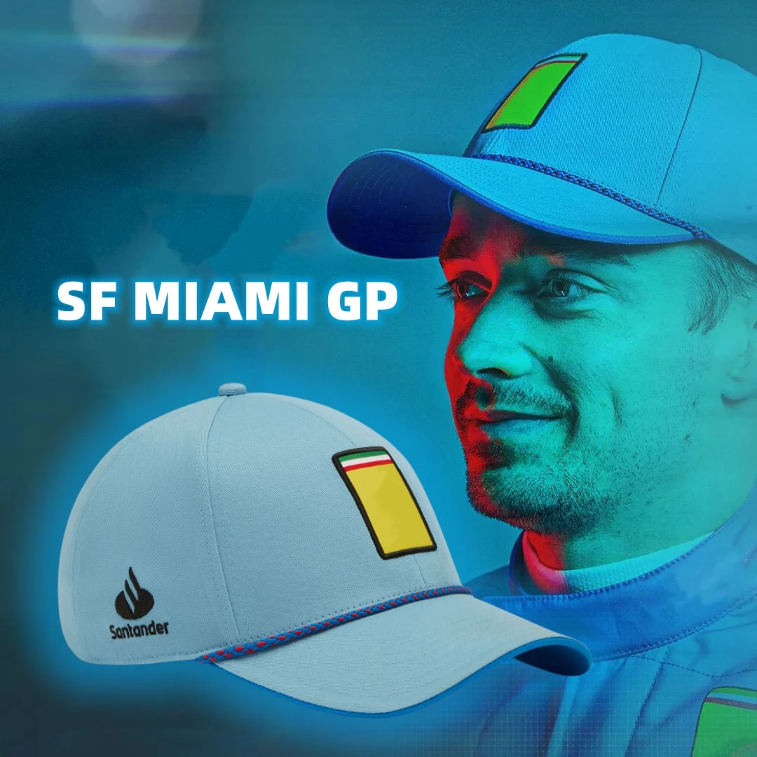 

F1 Miami Special Edition Scuderia SF Team 2024 CHARLES LECLERC Miami GP Cap Baseball Hat Carlos Sainz Cap Fan Hats