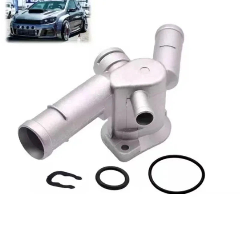 06A 121 133d 06A 121 132 Pacote de termostato de tubo de resfriamento de liga de alumínio para V W Golf Jet ta 2.0 L4 99-06