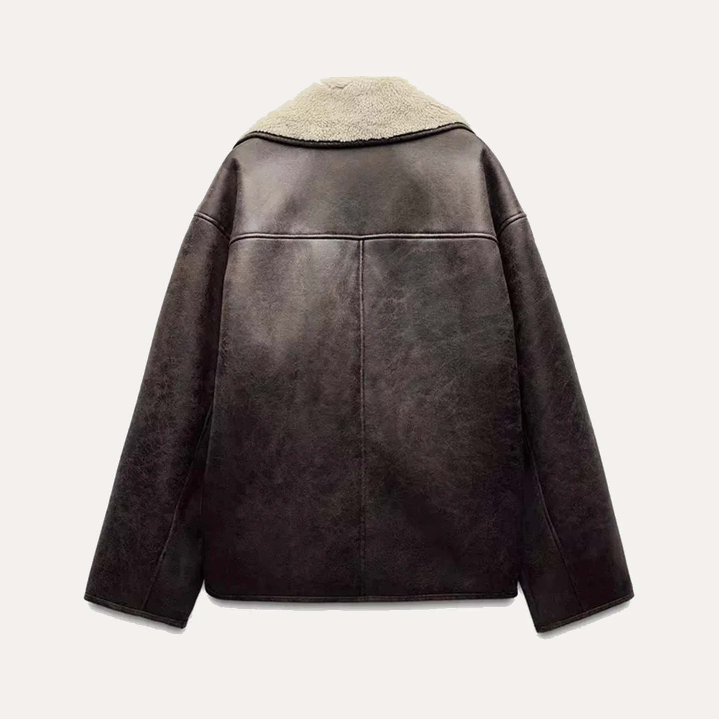 Z المرأة عادية Faionable نغمتين الجلود والفراء Inteated Personali ارتداء اليومي ربيع الخريف الموسمية طويلة Sve