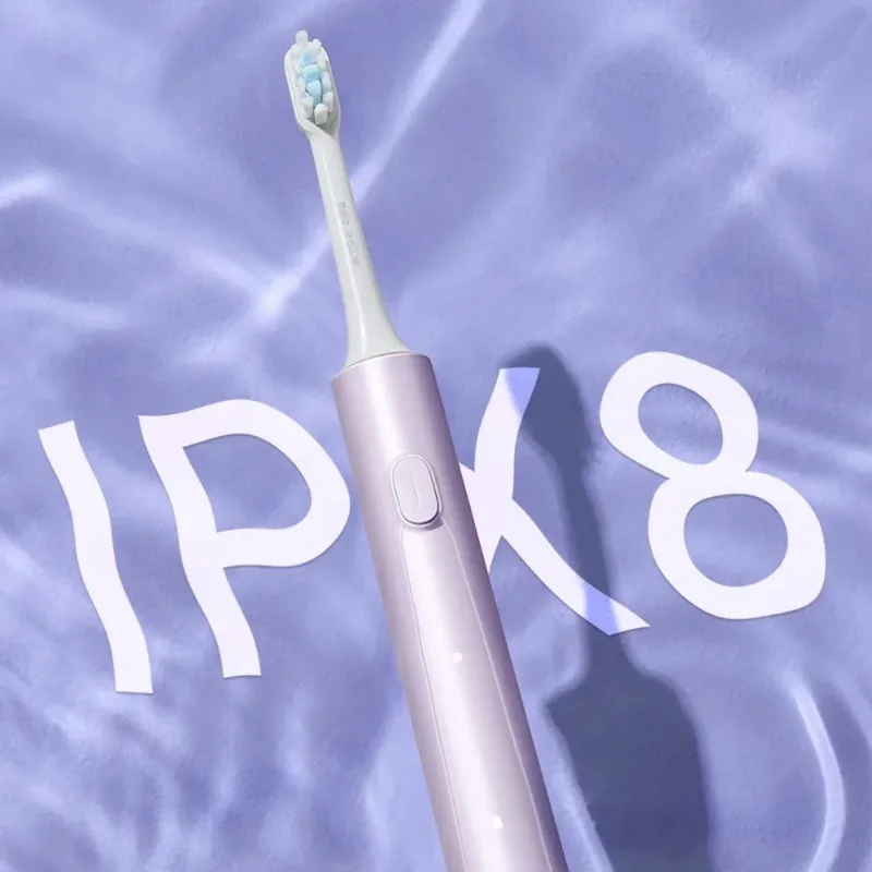 XIAOMI Mijia Cepillo de dientes eléctrico sónico T302 3 colores 4 cabezales IPX8 resistente al agua 360 °   Carga inalámbrica 4 modos Limpieza de dientes
