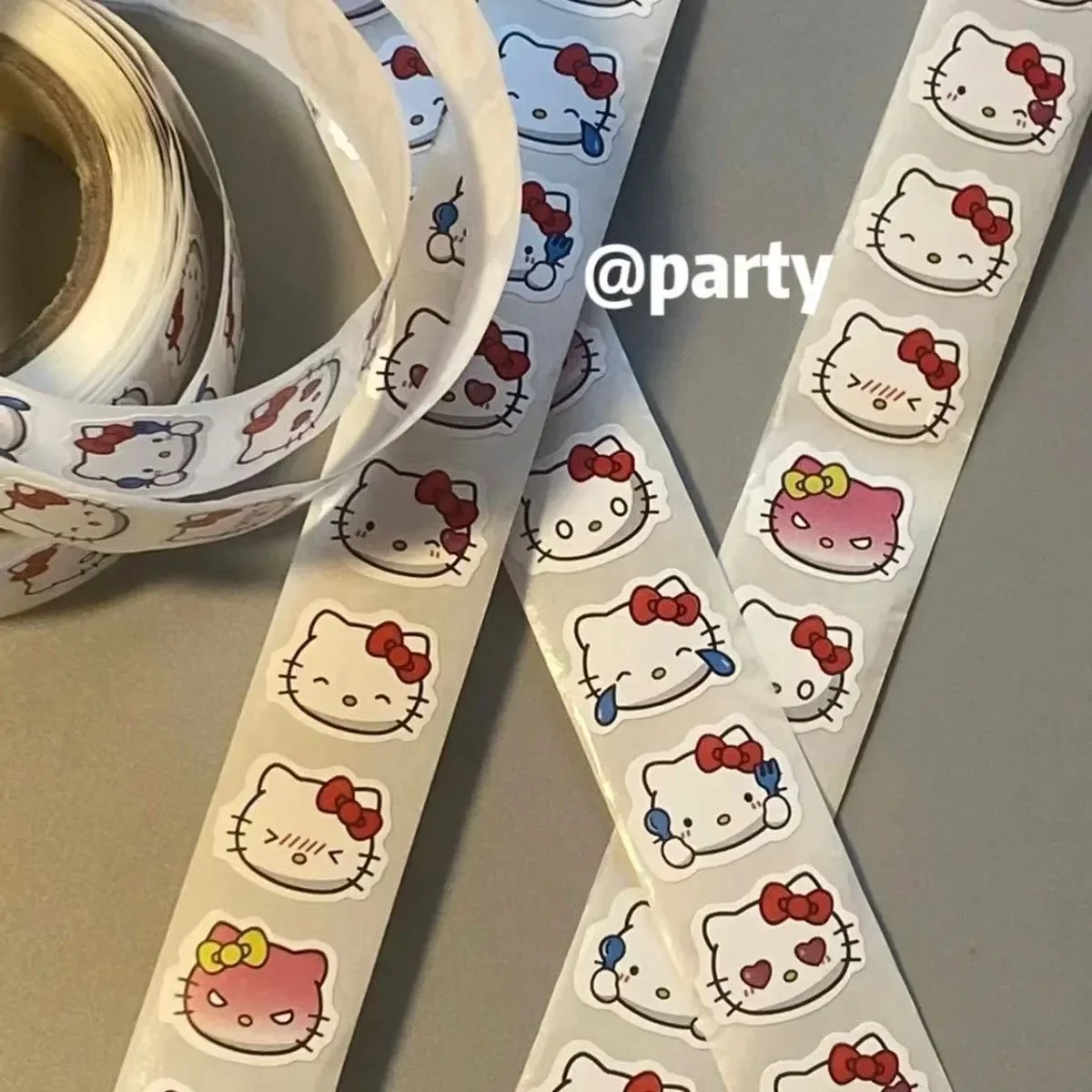 Hello Kitty Kawaii Stickers Aesthetic Cute Stationary Scrapbooking School Suppies Sanrio Classic Toys Kids 500 Stickers A Roll