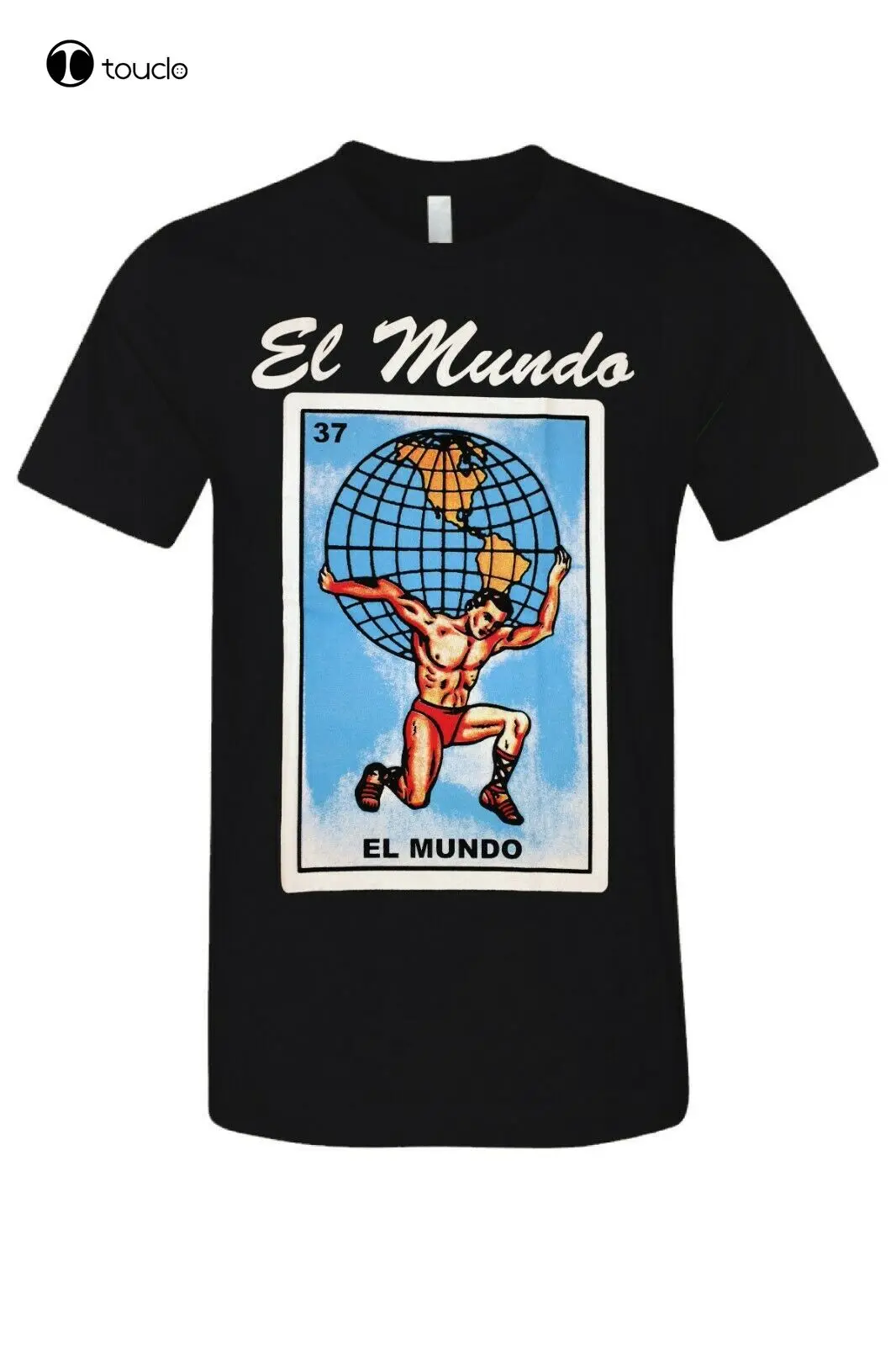 El Mundo Loteria Mexican Bingo T-Shirt Novelty Family Funny Black Cotton Tee New hawaiin shirt