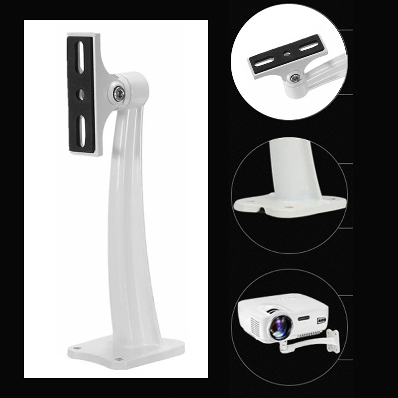 Projector Bracket 360 Angle Adjustable Holder Support Ceiling Mount Wall Hanging