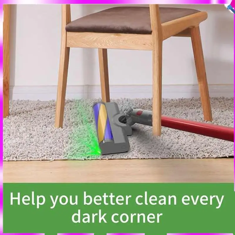 

N96R For Dyson V7 V8 V10 V11 V15 Cordless Vacuum Attachment Cleaner Head Soft Roller Brush With Switch Button For Hard Floor