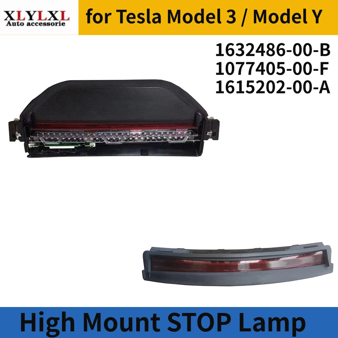 High Mount STOP Lamp for Tesla Model 3 Additional Brake Lights for Tesla Model Y 1632486 1077405 1615202