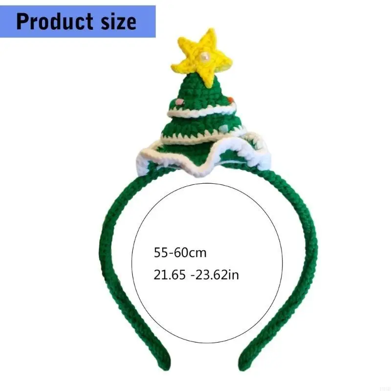 195E Aro decorativo Navidad para fiesta año nuevo árbol Navidad/diadema astas decoraciones para festivales sombreros