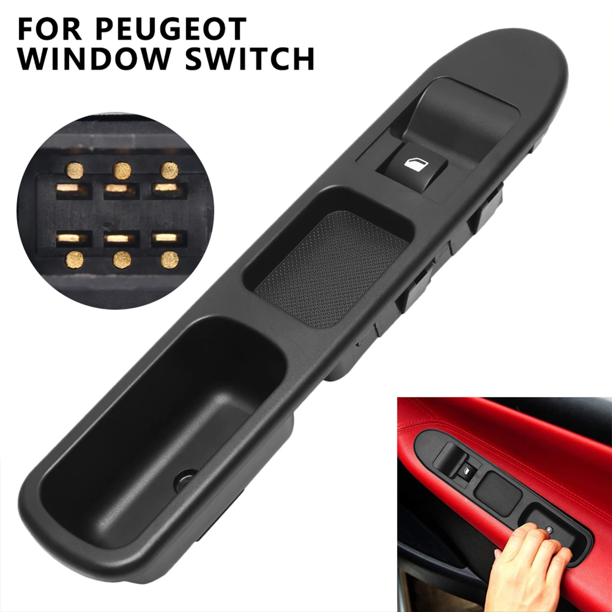 Window Switch For Peugeot 207 2006-2018 Power Window Control Switch Stable Electric Window Lifter Switch Premium Car Door Switch