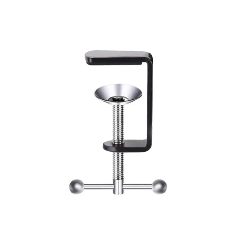Durable Metal Bracket Clamp Plastic Black White Tablet Holder Desk Lamp Clip Universal