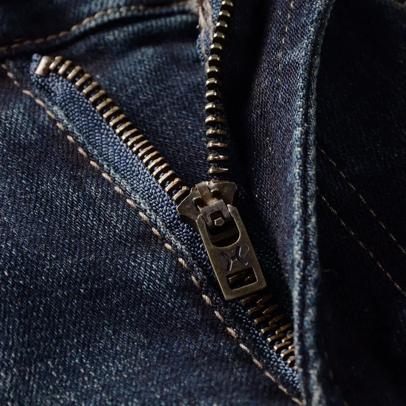 Fashion Vintage Men Jeans High Quality Retro Washed Blue Slim Fit Ripped Jeans Men Trousers Italian Style Designer Denim Pants