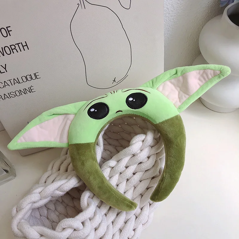 Cartoon Anime Disney Cute Lotso Bear Chip Judy Hopps Baby Yoda Stuffed Hairband Funny Wash Headband Doll Hair Accessories Gift