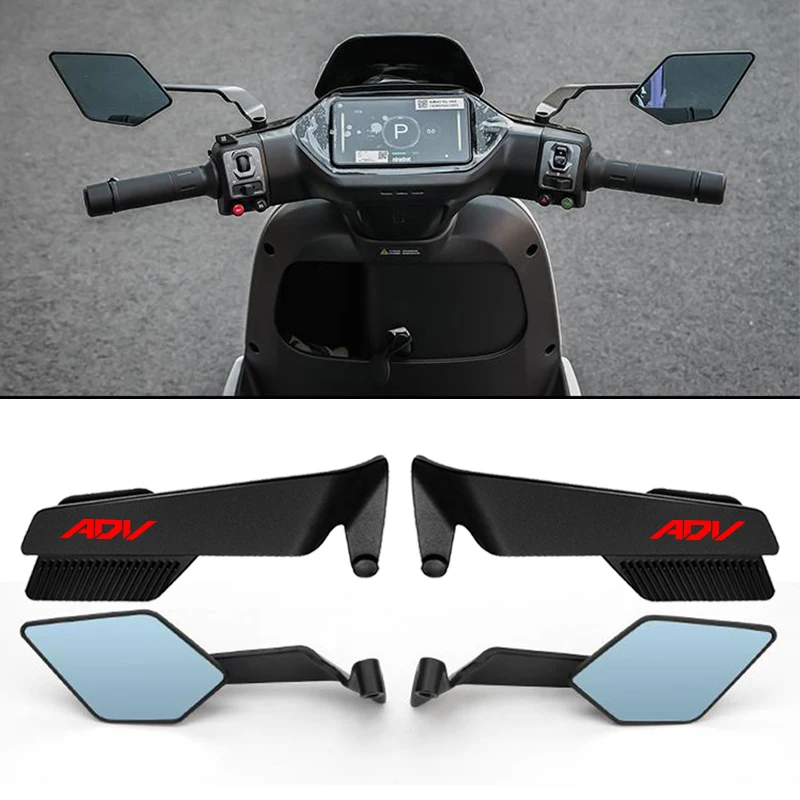Rotation Adjustable Motorcycle Side Rearview Mirrors Accessories For Honda ADV150 ADV160 ADV350 ADV 150 160 350 XADV