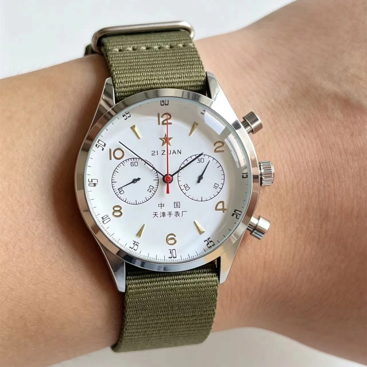 Men's Watches 1963 Pilot Automatic Watch 42mm Waterproof Retro Quartz Chronograph Vintage Dress Watch